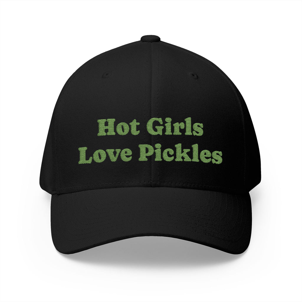Hot Girls Love Pickles Cap, Cute Embroidered Hat, Gift for Food Lovers, Trendy Casual Wear, Fun Accessory for Summer