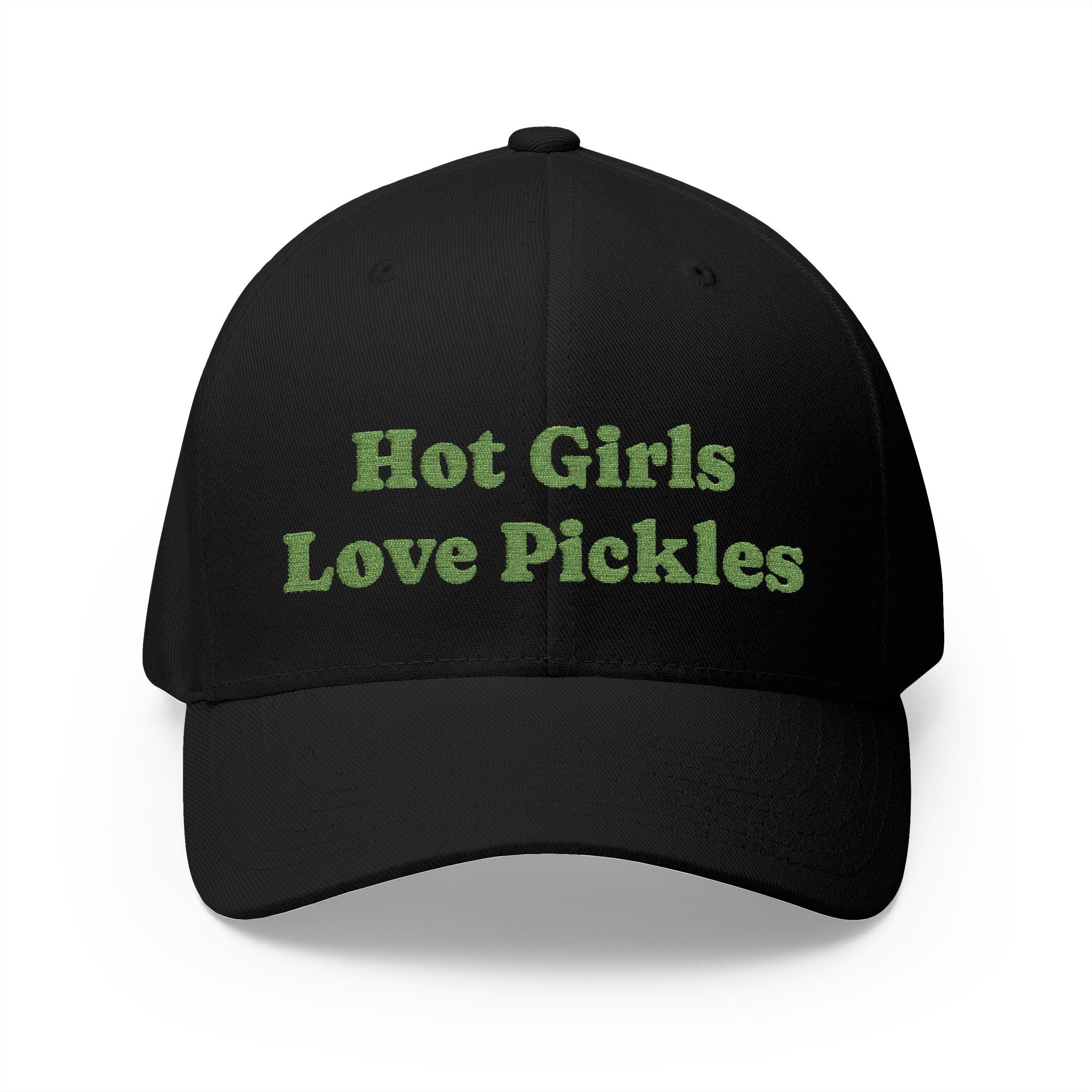 Hot Girls Love Pickles Cap, Cute Embroidered Hat, Gift for Food Lovers, Trendy Casual Wear, Fun Accessory for Summer
