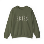 FRIES Crewneck Sweatshirt - Minimal Foodie Pullover