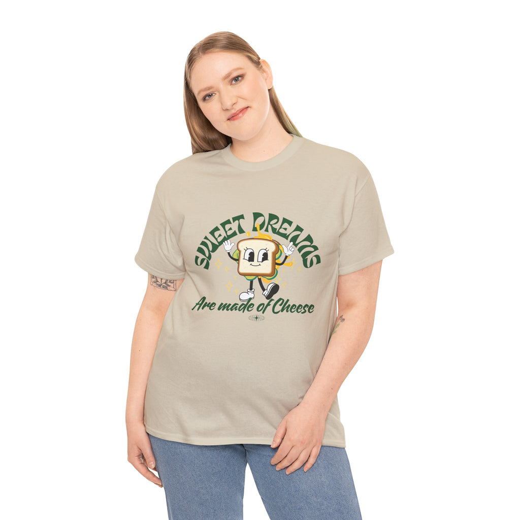 Cheesy Dream Tee, Fun Graphic T-Shirt, Unique Gift, Foodie Apparel, Casual Wear, Everyday Humor Shirt