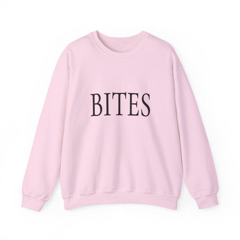 BITES Crewneck Sweatshirt - Minimalist Typography Pullover