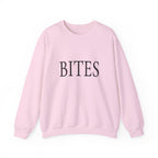 BITES Crewneck Sweatshirt - Minimalist Typography Pullover