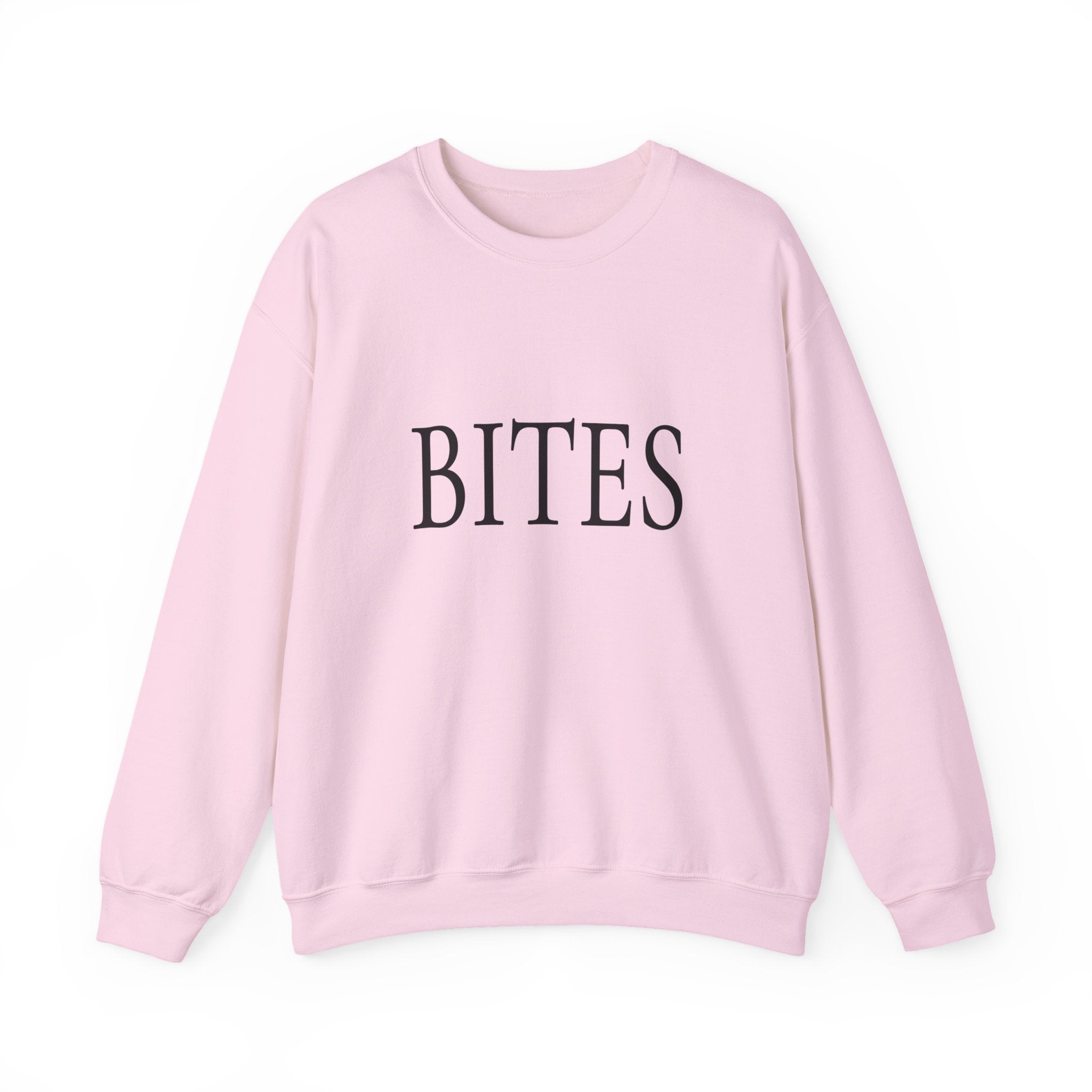 BITES Crewneck Sweatshirt - Minimalist Typography Pullover