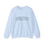 APERITIVO Crewneck Sweatshirt - Chic Italian Aperitif Graphic Sweatshirt