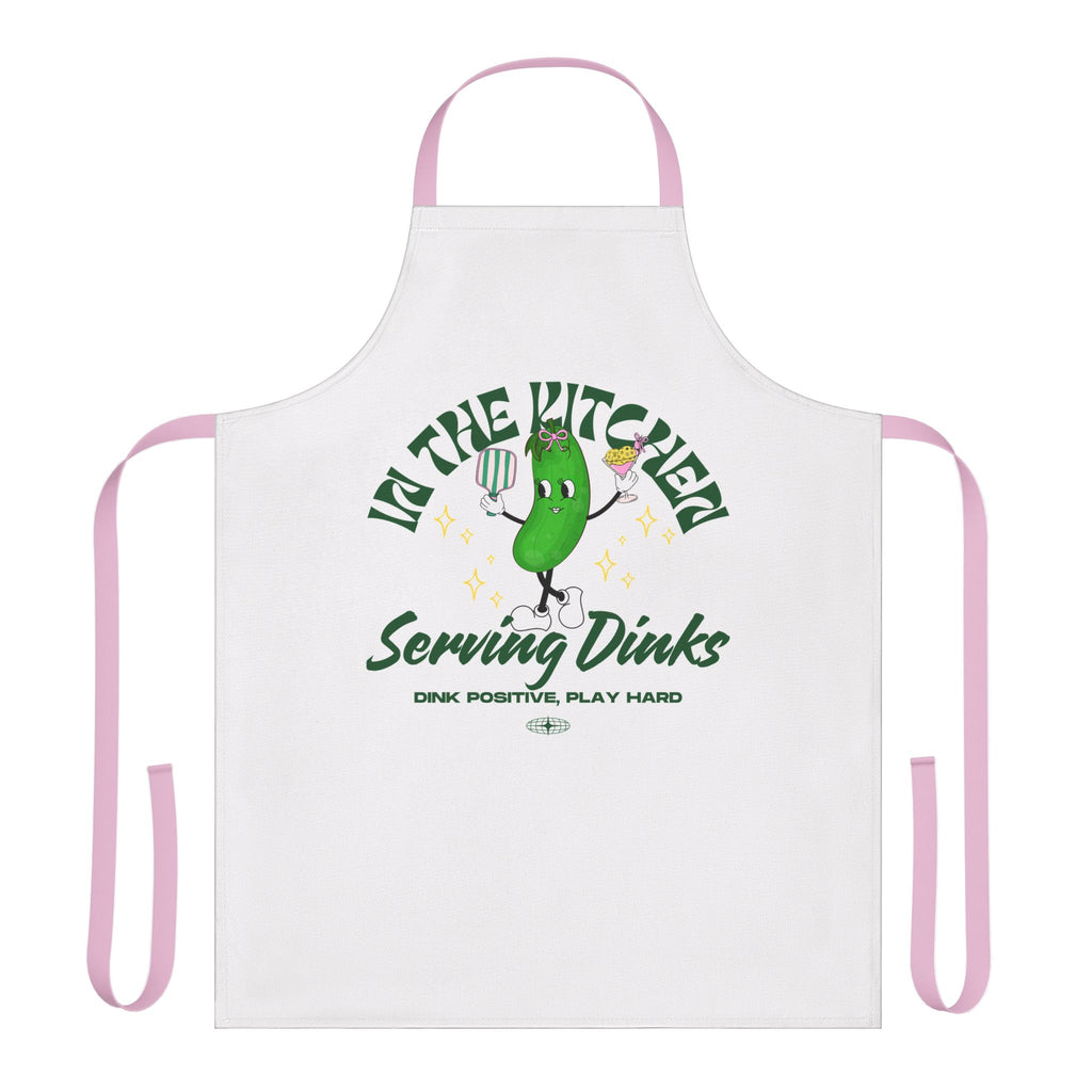 Whimsical Kitchen Apron, Fun Cooking Gift, Chef Apron, Serving Drinks Apparel, Perfect for Hostess Gifts, Green Pepper Design