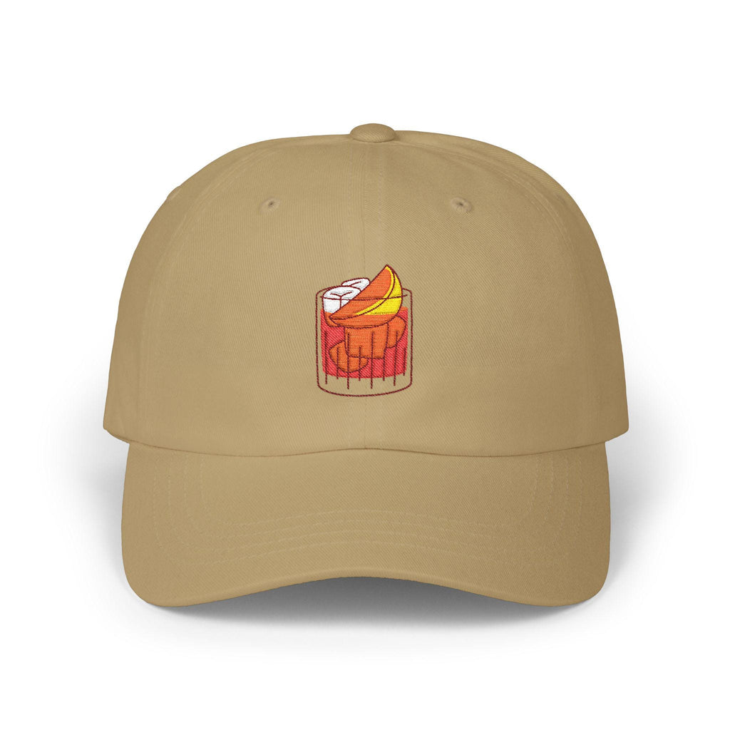 Negroni Cap, Cocktail Embroidery, Adjustable Cotton Baseball Casual Dad Hat