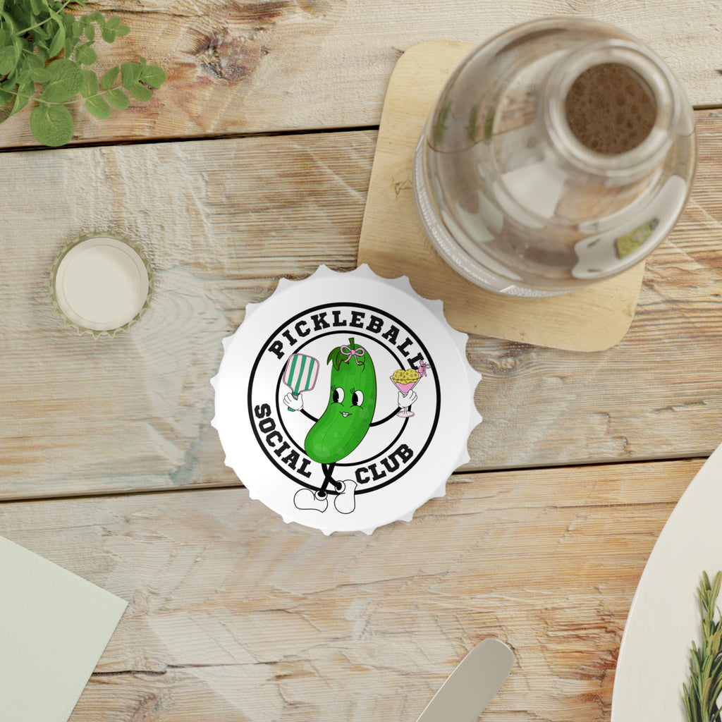 Pickleball Club Bottle Opener | Fun Gift for Pickleball Enthusiasts | Unique Kitchen Decor | Social Gathering Essential | Party Favor