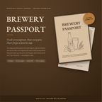 Brewery Passport Journal, Brewery Visit Tracker, Road Trip Gift (Digital Download)