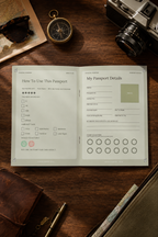 Cocktail Passport Journal, Bar Review Book, Girls Night Game (Digital Download)
