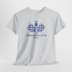 PERSONALISABLE Pickleball Club Unisex Heavy Cotton Tee, Customized Pickleball Team Shirt, Pickleball Lover Gift, Sports Fan T-Shirt,
