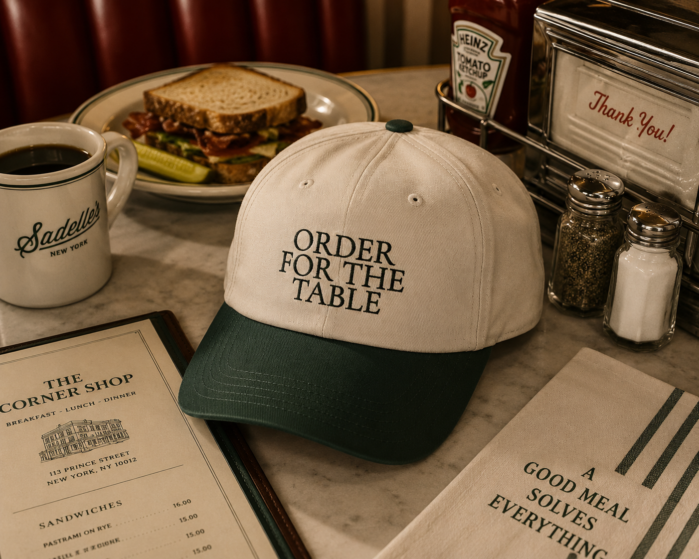 PICKLES Embroidered Baseball Cap - Garment Washed Two‑Tone Casual Hat