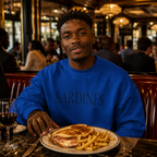 SARDINES Crewneck Sweatshirt – Minimalist Typography Pullover
