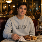 GELATO Graphic Sweatshirt - Minimalist Italian Dessert Crewneck