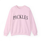 Pickles Crewneck Sweatshirt - Minimal White Graphic Pullover