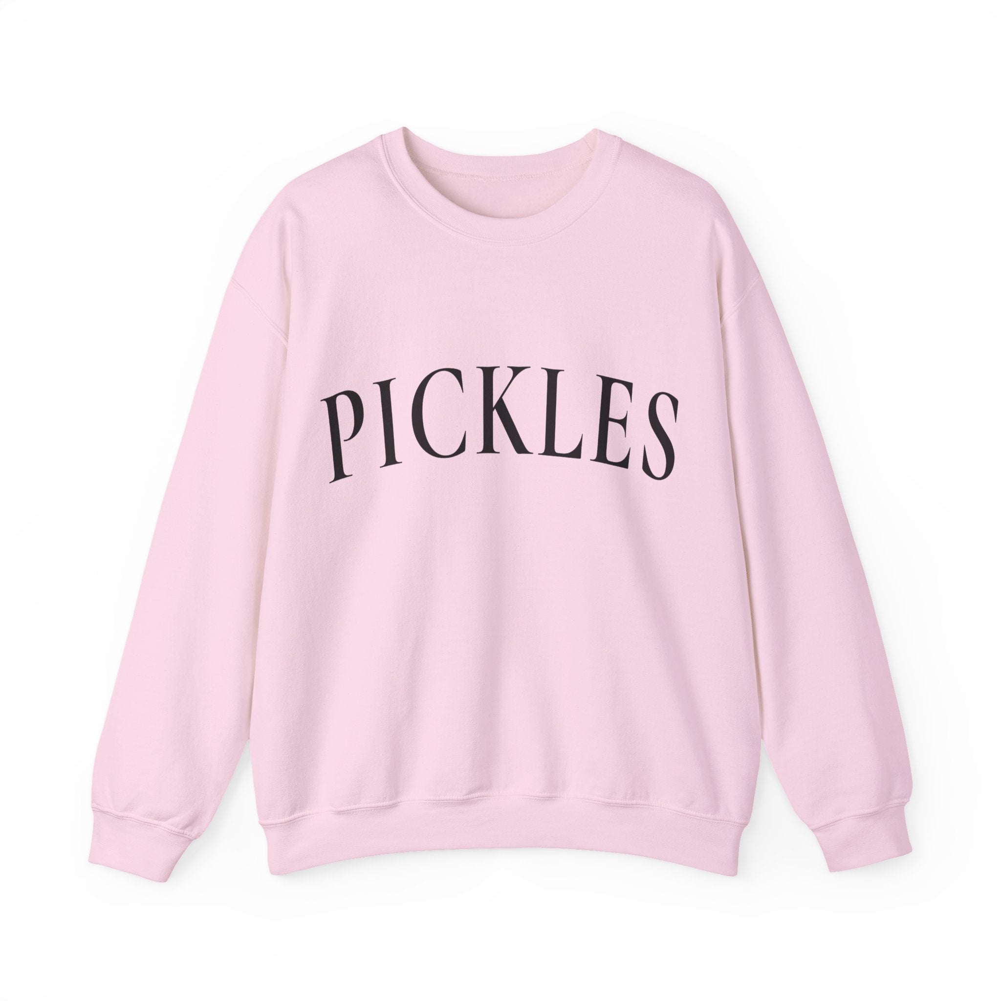 Pickles Crewneck Sweatshirt - Minimal White Graphic Pullover