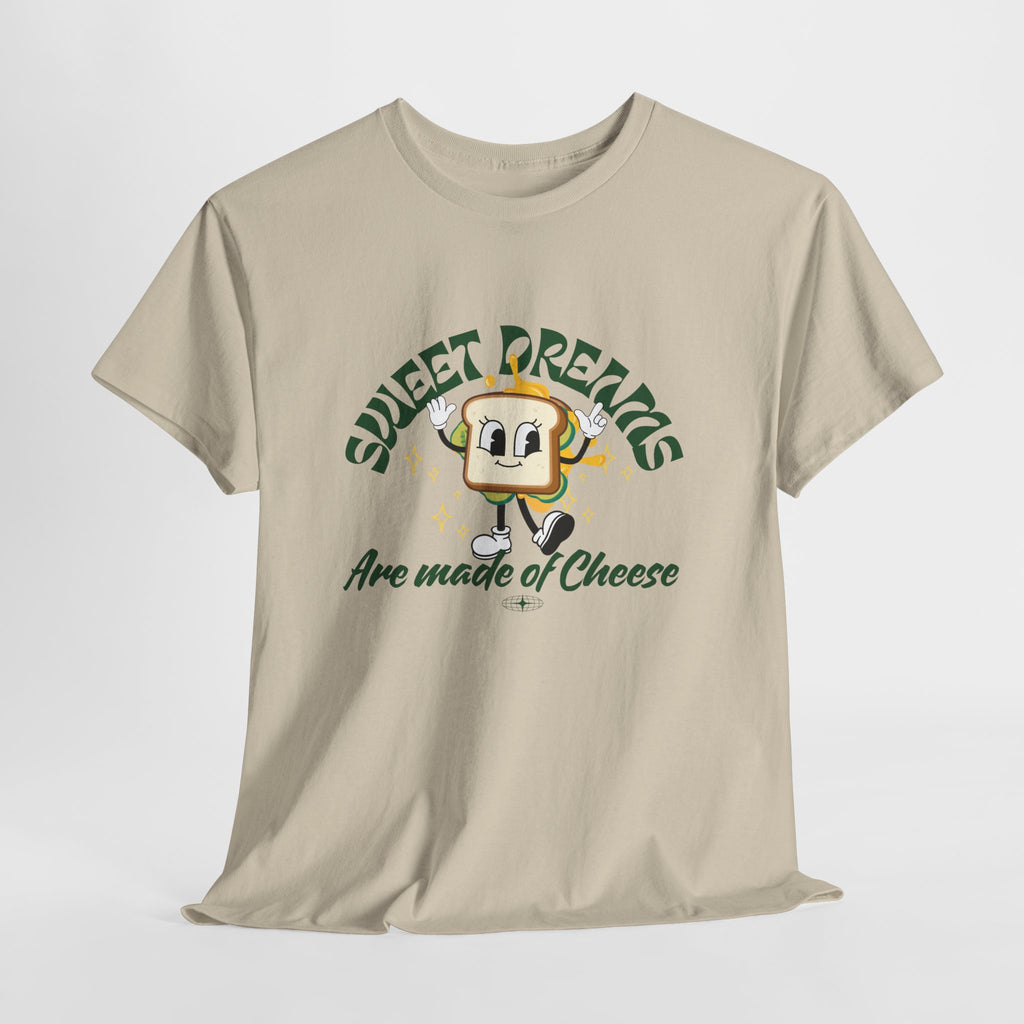 Cheesy Dream Tee, Fun Graphic T-Shirt, Unique Gift, Foodie Apparel, Casual Wear, Everyday Humor Shirt
