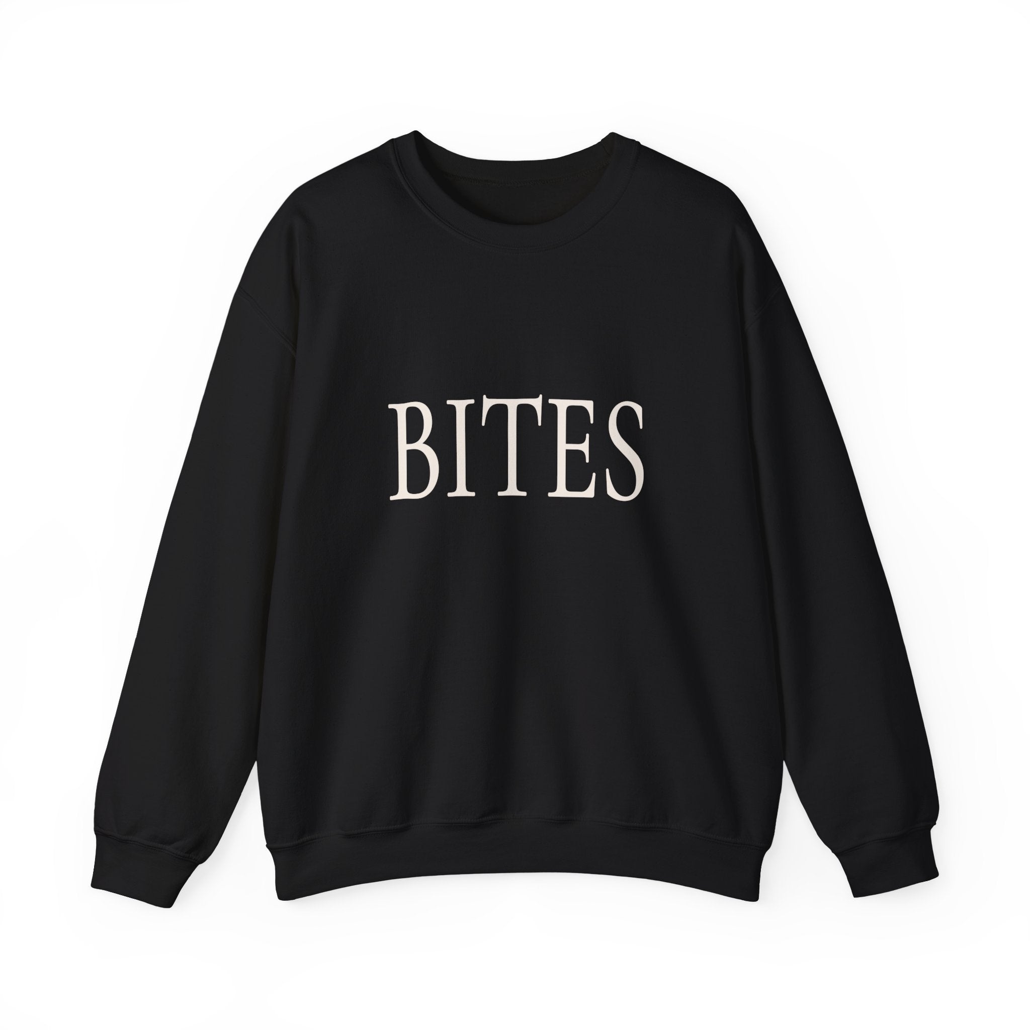 BITES Crewneck Sweatshirt - Minimalist Typography Pullover
