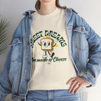 Cheesy Dream Tee, Fun Graphic T-Shirt, Unique Gift, Foodie Apparel, Casual Wear, Everyday Humor Shirt