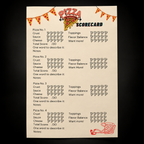 Pizza Tasting Scorecard, Party Game for Kids, Pizza Rating Sheet, Printable Instant Download PDF