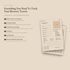 Brewery Passport Journal, Brewery Visit Tracker, Road Trip Gift (Digital Download)