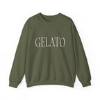 GELATO Graphic Sweatshirt - Minimalist Italian Dessert Crewneck