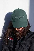 Cool as a Cucumber Cap | Trendy Casual Hat & Comfortable Summer Accessory | Perfect Father's Day Gift