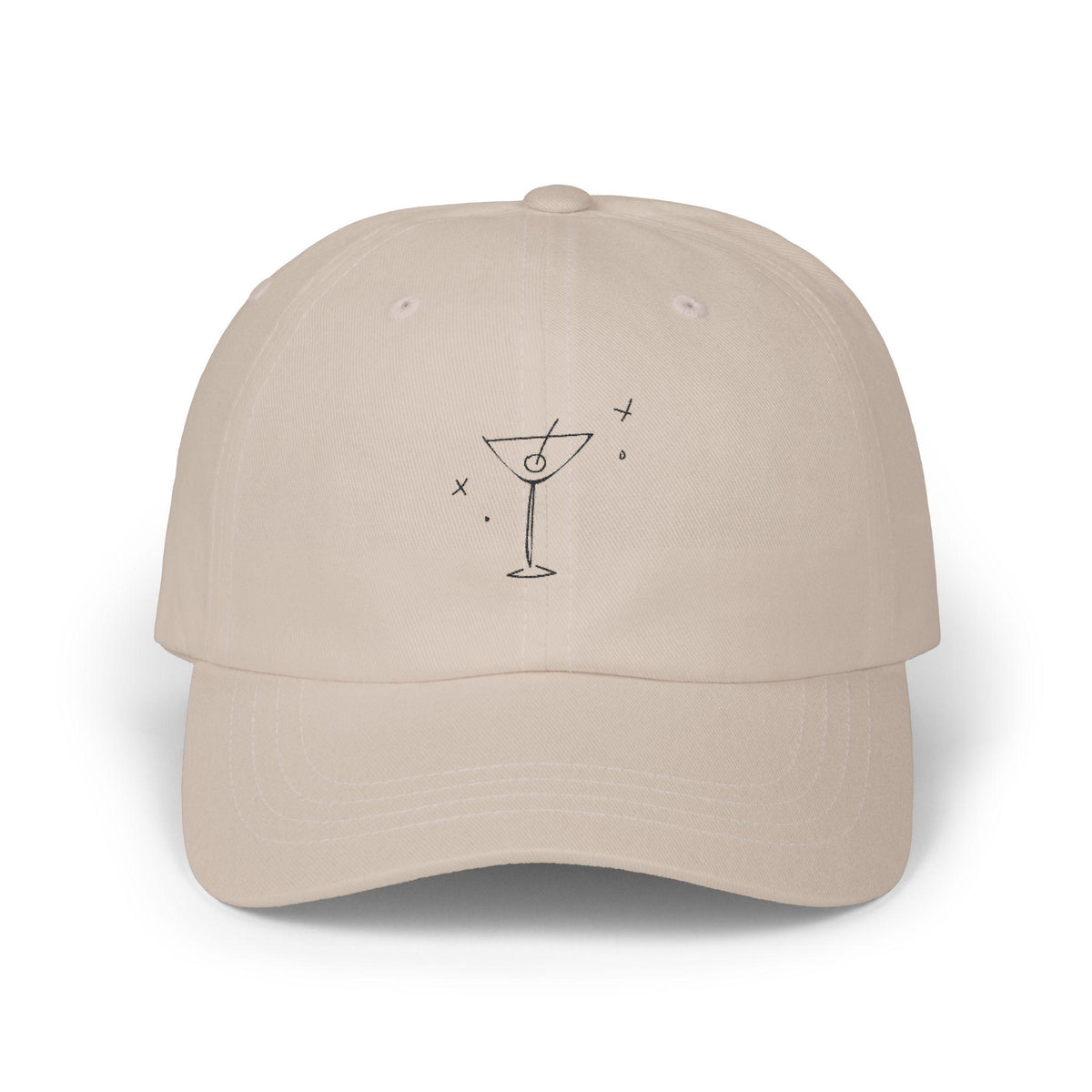 Martini Design Dad Cap: 100% Cotton Casual Hat