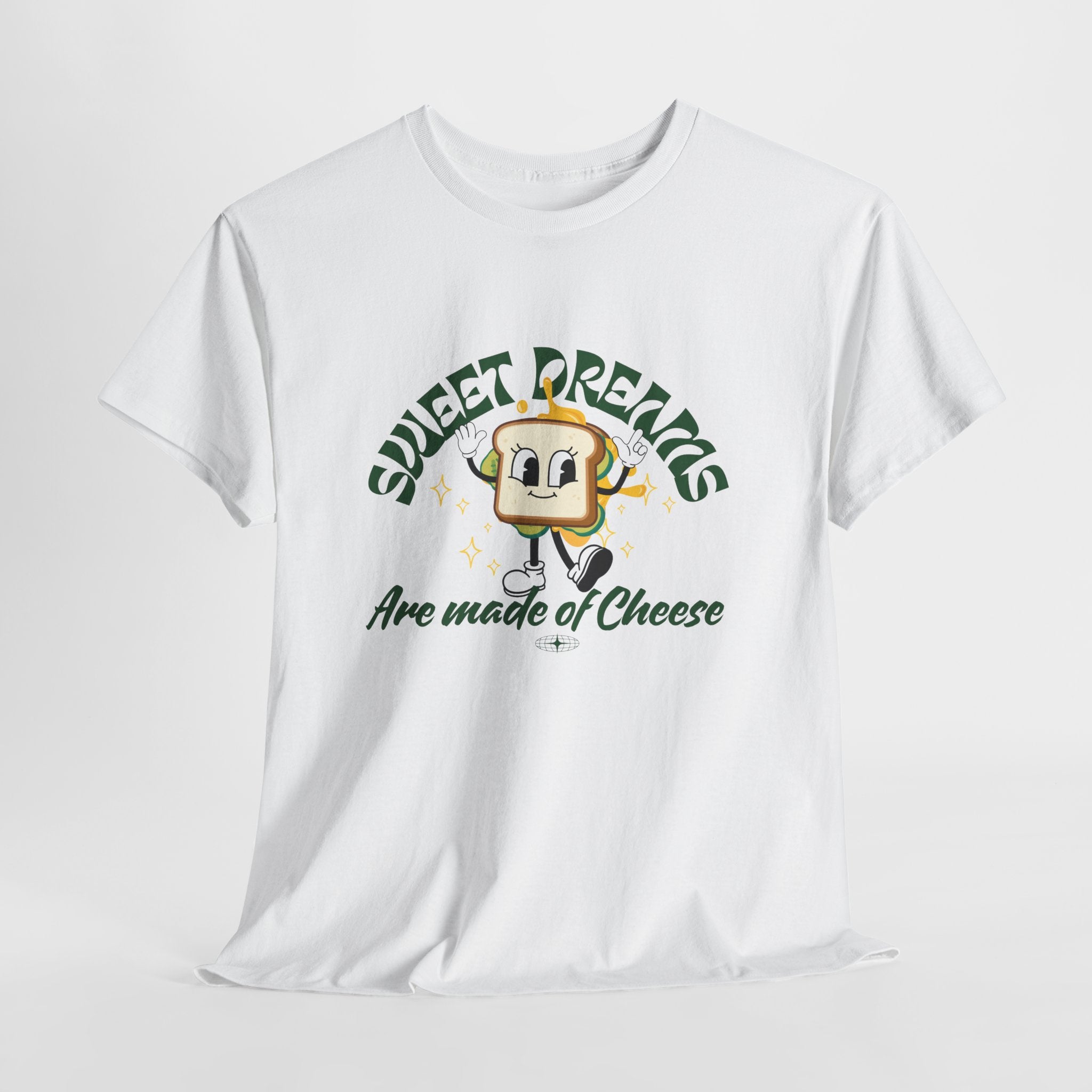 Cheesy Dream Tee, Fun Graphic T-Shirt, Unique Gift, Foodie Apparel, Casual Wear, Everyday Humor Shirt