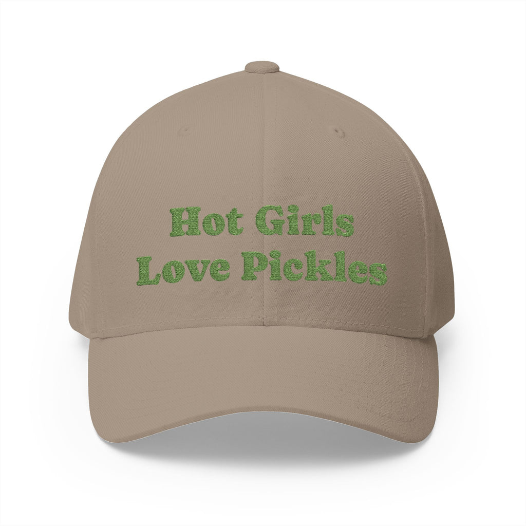 Hot Girls Love Pickles Cap, Cute Embroidered Hat, Gift for Food Lovers, Trendy Casual Wear, Fun Accessory for Summer
