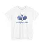 PERSONALISABLE Pickleball Club Unisex Heavy Cotton Tee, Customized Pickleball Team Shirt, Pickleball Lover Gift, Sports Fan T-Shirt,