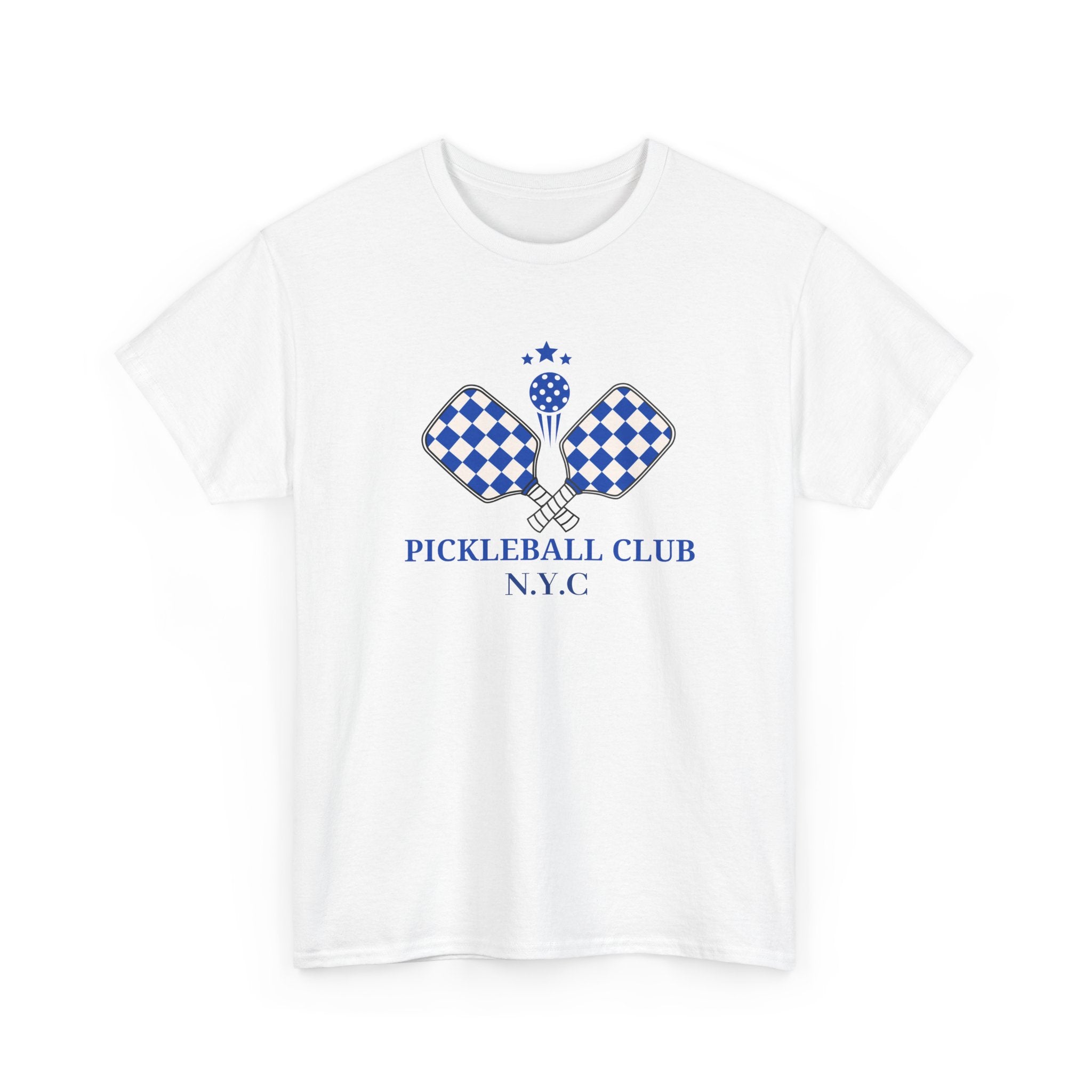 PERSONALISABLE Pickleball Club Unisex Heavy Cotton Tee, Customized Pickleball Team Shirt, Pickleball Lover Gift, Sports Fan T-Shirt,