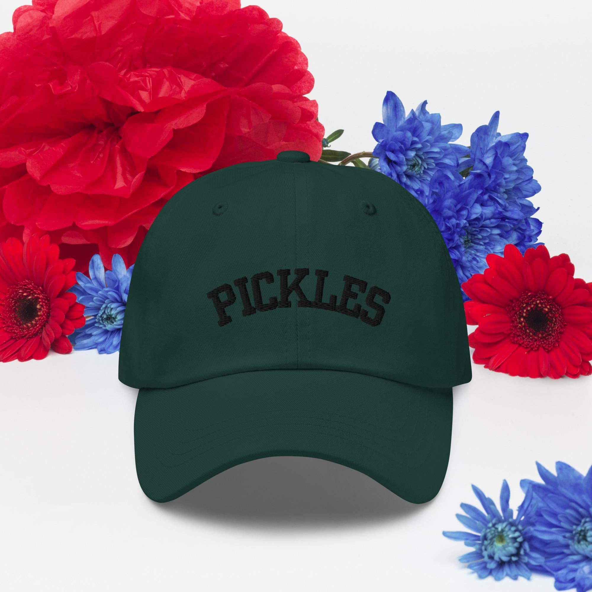 Pickles Hat: Chino Cotton Twill Baseball Cap - Foodie Gift