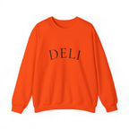 DELI Crewneck Sweatshirt – Minimalist White Pullover for Food Lovers