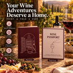 Wine Passport Tasting Journal, Winery Visit Tracker, Gift for Wine Lover (Digital Download)