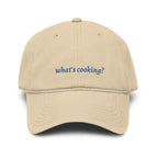 what's cooking? cap | embroidered text baseball cap