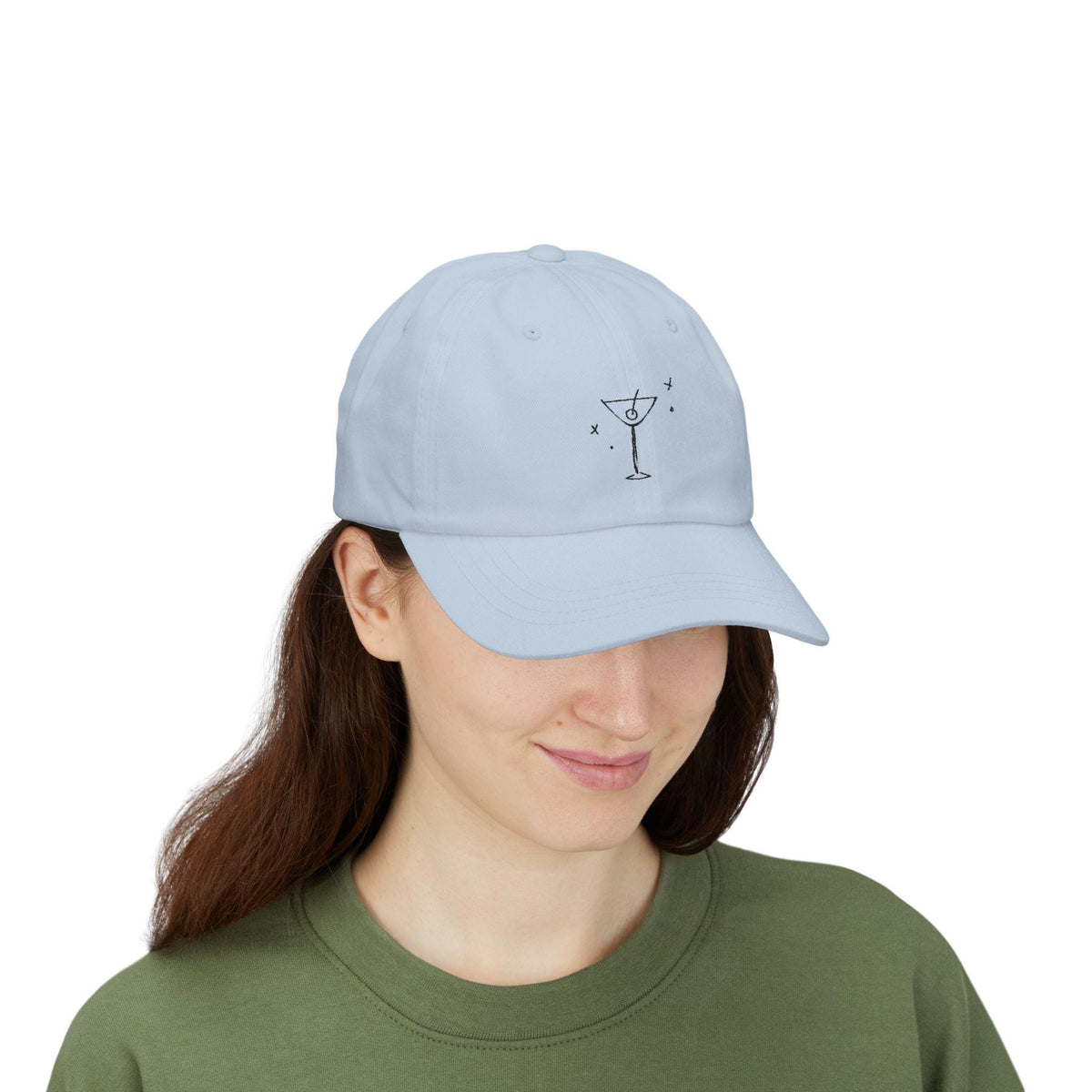 Martini Design Dad Cap: 100% Cotton Casual Hat