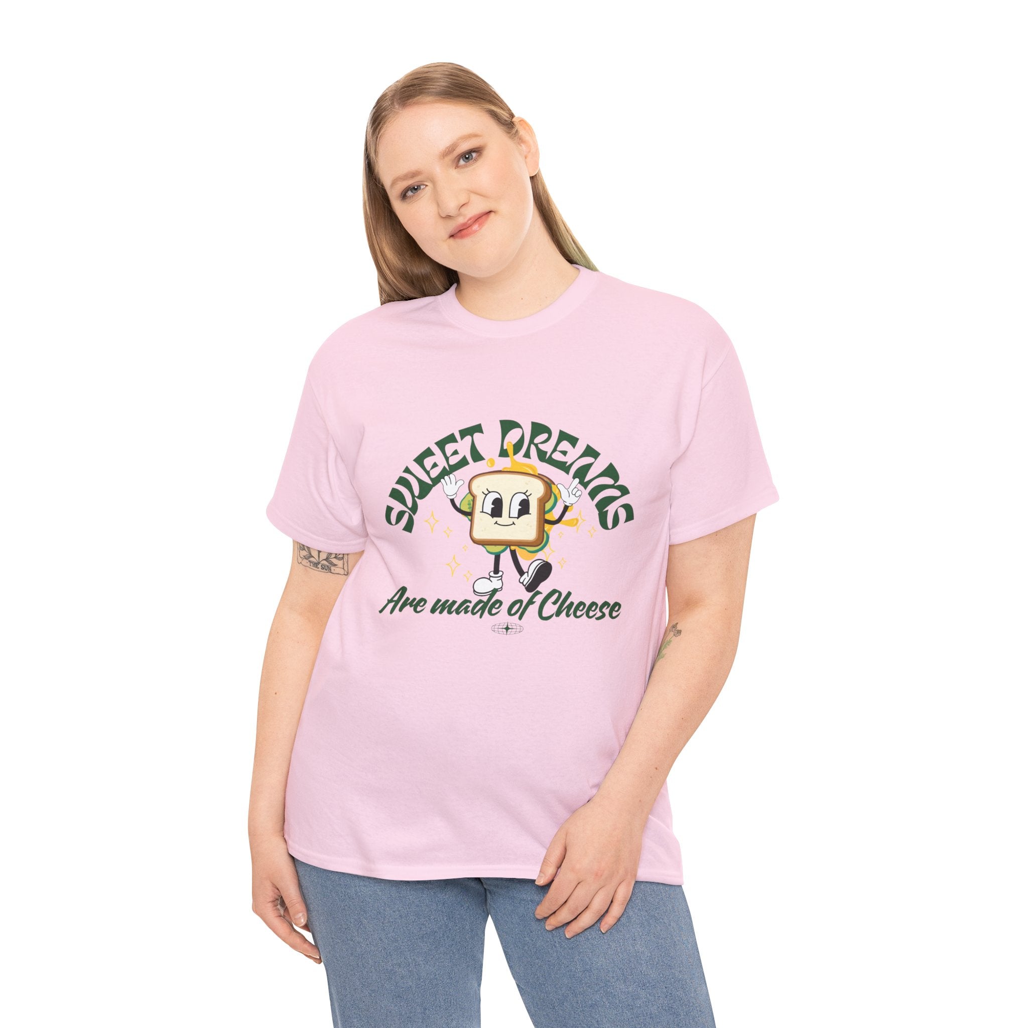Cheesy Dream Tee, Fun Graphic T-Shirt, Unique Gift, Foodie Apparel, Casual Wear, Everyday Humor Shirt