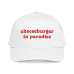 Cheeseburger in Paradise Retro Embroidered Baseball Cap | Food Lyrics