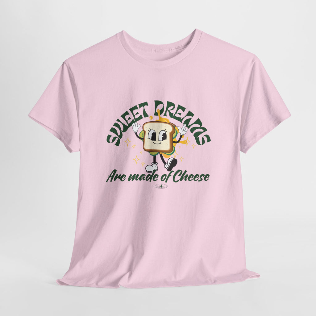 Cheesy Dream Tee, Fun Graphic T-Shirt, Unique Gift, Foodie Apparel, Casual Wear, Everyday Humor Shirt