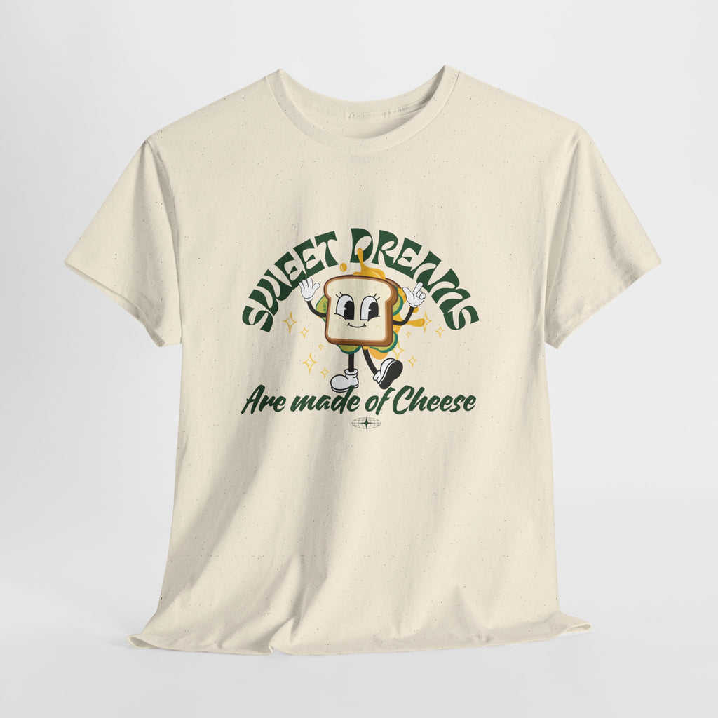 Cheesy Dream Tee, Fun Graphic T-Shirt, Unique Gift, Foodie Apparel, Casual Wear, Everyday Humor Shirt