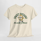 Cheesy Dream Tee, Fun Graphic T-Shirt, Unique Gift, Foodie Apparel, Casual Wear, Everyday Humor Shirt
