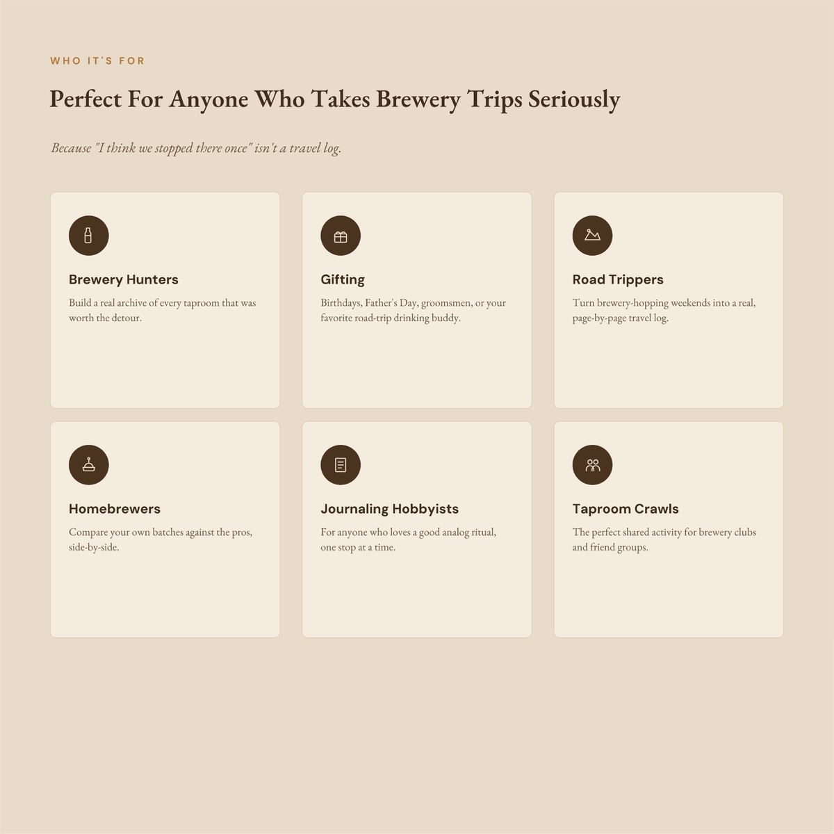 Brewery Passport Journal, Brewery Visit Tracker, Road Trip Gift (Digital Download)