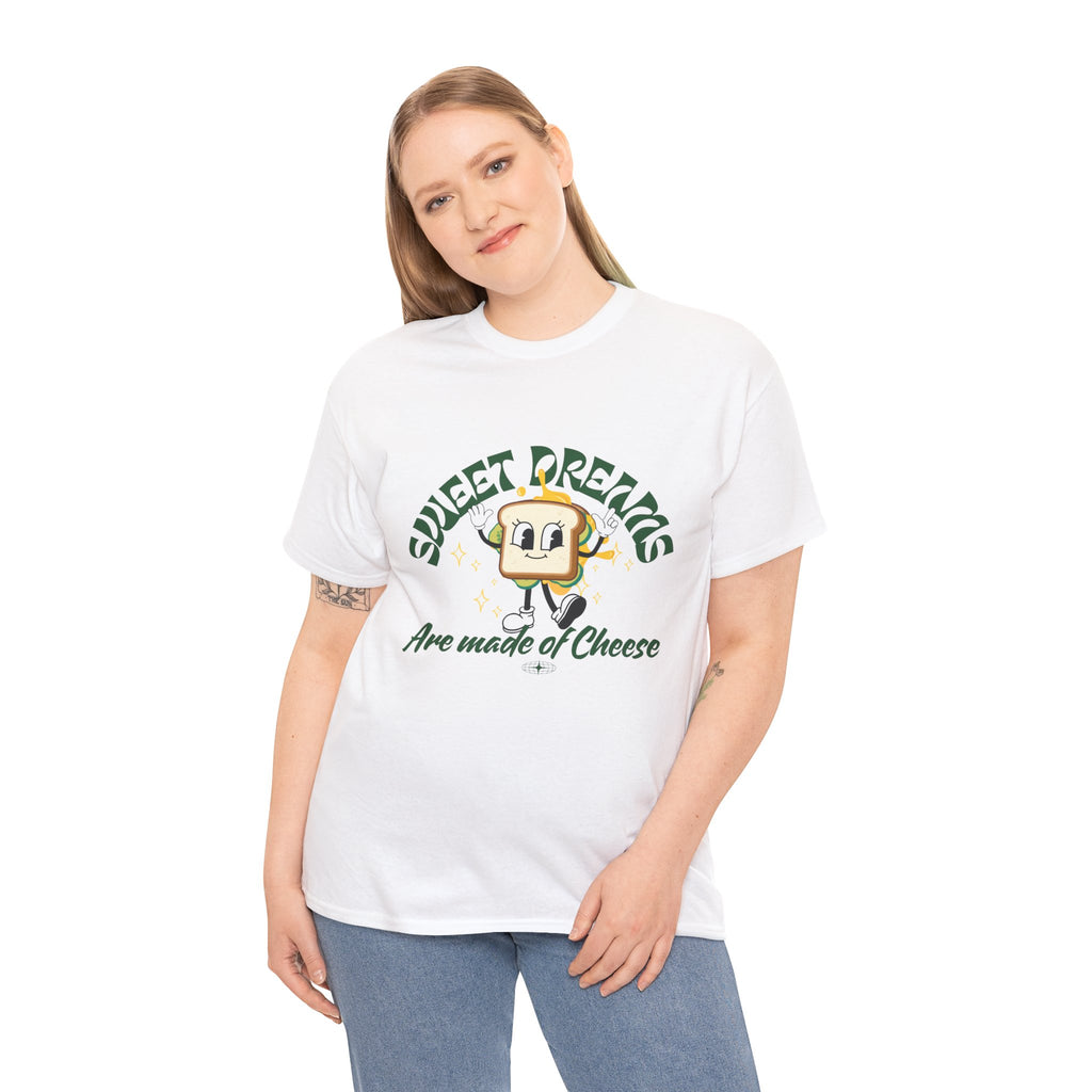 Cheesy Dream Tee, Fun Graphic T-Shirt, Unique Gift, Foodie Apparel, Casual Wear, Everyday Humor Shirt
