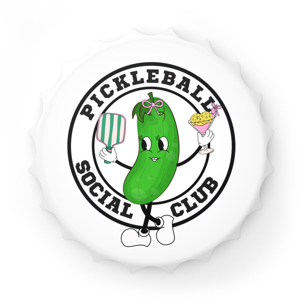 Pickleball Club Bottle Opener | Fun Gift for Pickleball Enthusiasts | Unique Kitchen Decor | Social Gathering Essential | Party Favor