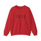 The DELI Crewneck Sweatshirt - Minimalist White Graphic Sweater