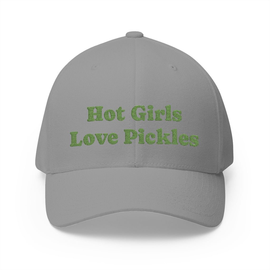 Hot Girls Love Pickles Cap, Cute Embroidered Hat, Gift for Food Lovers, Trendy Casual Wear, Fun Accessory for Summer