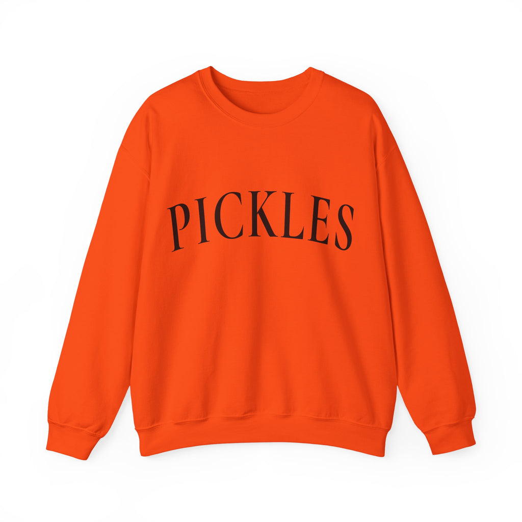 Pickles Crewneck Sweatshirt - Minimal White Graphic Pullover