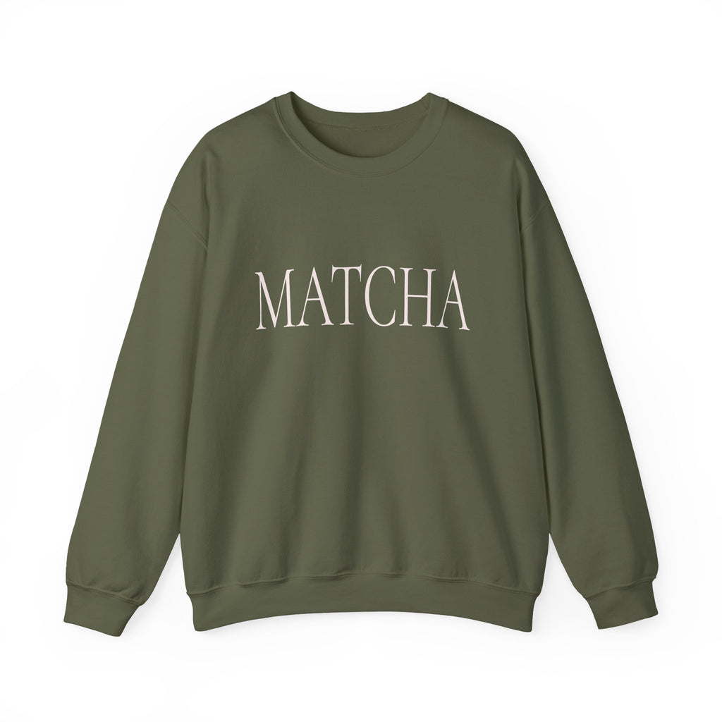 MATCHA Crewneck Sweatshirt - Minimalist Tea Lover Pullover