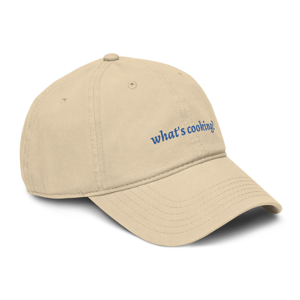 what's cooking? cap | embroidered text baseball cap