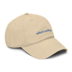 what's cooking? cap | embroidered text baseball cap
